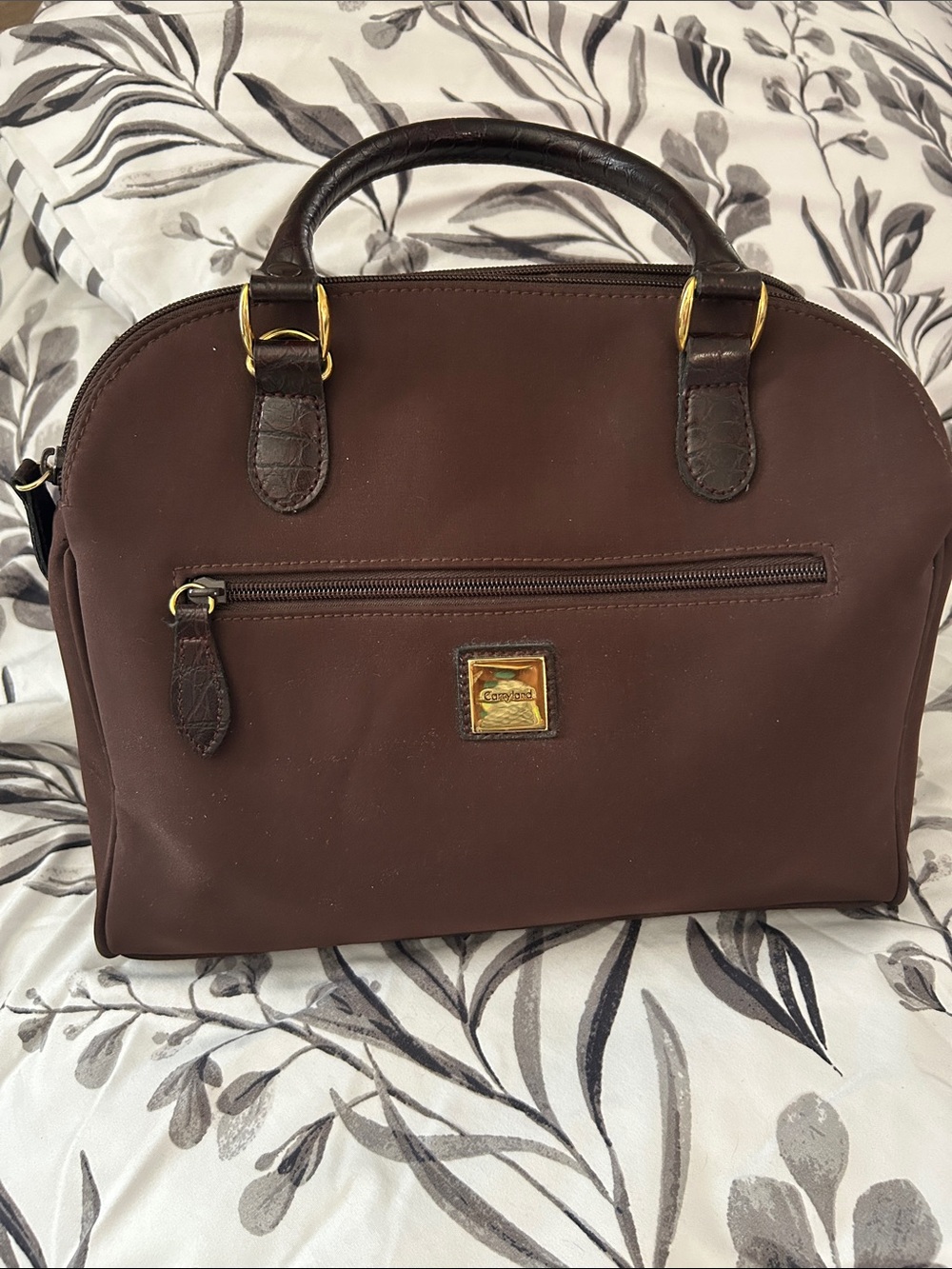 Carryland Brown Dome Satchel